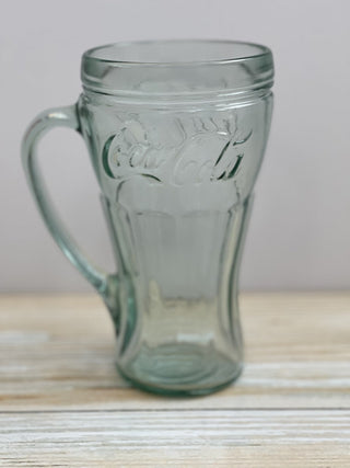 Coca-Cola Green Tinted Glass Mug with Handle RCD