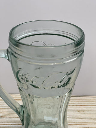 Coca-Cola Green Tinted Glass Mug with Handle RCD
