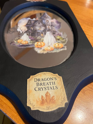 Spooky House and Ghost Hanging Mirror Decor. RSV Booth 16|116087