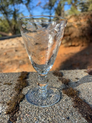 BB ONE Vintage Crystal Juice Glass 5”