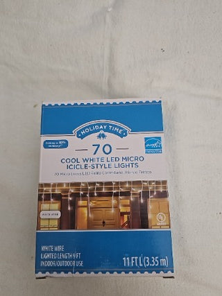 AD. LED Micro Icicle Lights 11 ft