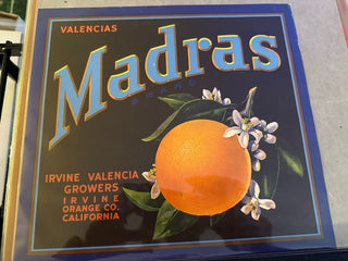 Madias Authentic Citrus Farm Crate Label EC057 MTS