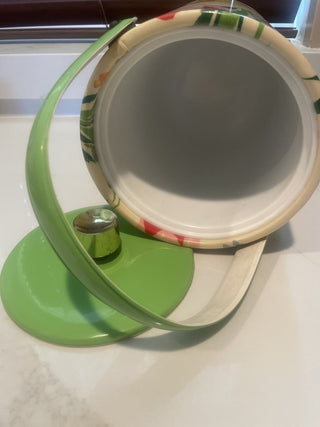 Vintage Vinyl Spring Flower Ice Bucket-RSV