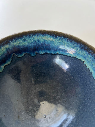 MCM pottery  blue green bowl|71968