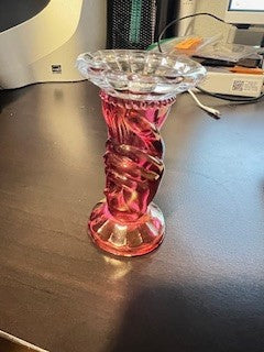 Fenton Ruby Hand/Torch Candleholders (set of 2)|32419