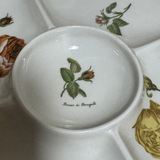French Porcelain Rose Relish Tray RCD|87603