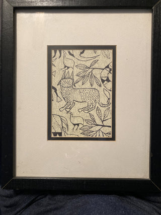 African Block Print Picture - 10x12|74104
