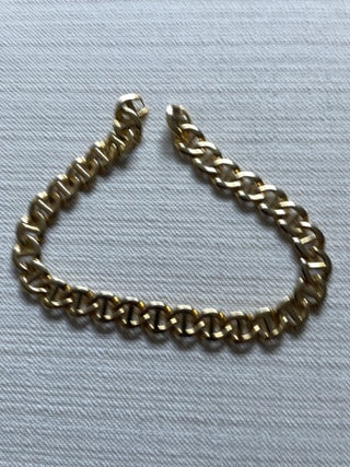 Vintage gold tone, chunky necklace  18”