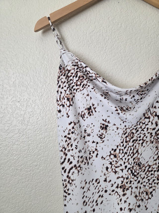 NEW! Express x Rachel Zoe printed satin midi dress RSV|163875