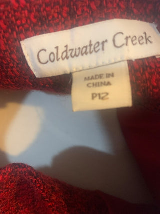 Coldwater Creek  zipper red jacket w/ side pockets MTS|127624