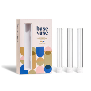 BASE VASE 3PK-CLEAR