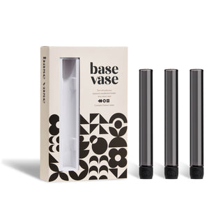 BASE VASE 3PK-BLACK