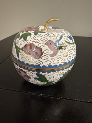 AJ - Vintage Cloisonne Apple Trinket Box MTS|64893