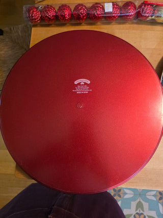 MTS Red Serving Tray "Comfort and Joy"|124225