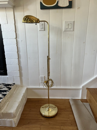 1970's VTG Clam Shell Floor Lamp F&M|98752