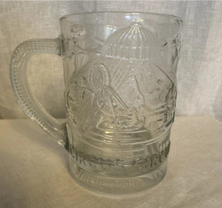 Rare Circus Circus Las Vegas Casino theme park hotel large glass stein 32 oz #47 VV MTS