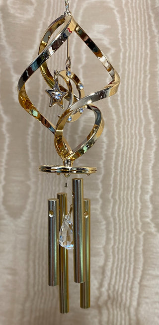 Moon/Star 24k Gold Plate Chime RSV|57858