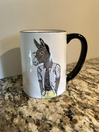 Hipster Donkey Mug   MTS