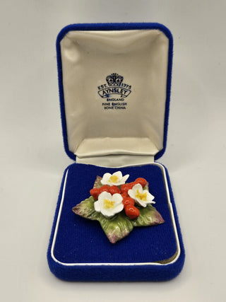 Ainsley fine bone China brooch, RSV