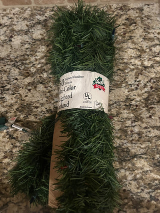 Lighted Christmas Garland, 25’     MTS|125095