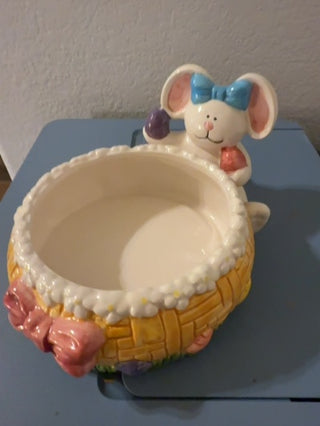 Ceramic Waster Bunny fish  totalSize 6.5