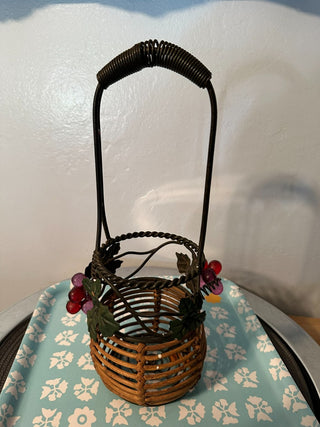 Basket Wine Bottle Holder MTS|115120
