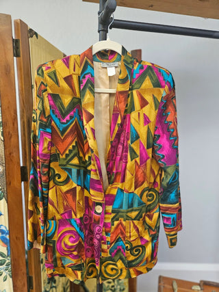 Vtg 80s/90s Kensignton Square Blazer MTS|101899