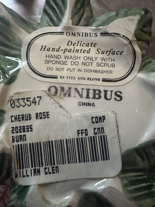 Fitz & Floyd Omnibus Compote Cherubs Rare 5 1/2 X 6 1/2 #63 VV MTS