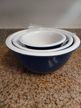 SZ Corell Blue Bayou Set 3 Nesting Bowls