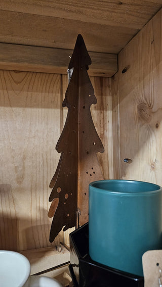 Brown Metal Alpine Tree Sculpture (BRI) - MTS|96643