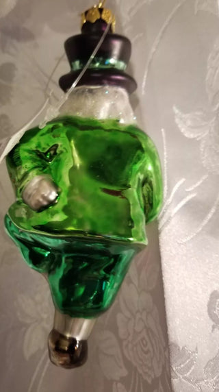 #62 VV Geman Blown Glass Irish Santa  St. Patty's Day MTS|60060