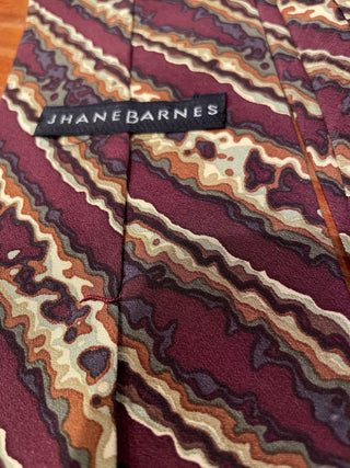 Jhane Barnes Maroon 100% Silk Tie -MTS|113758