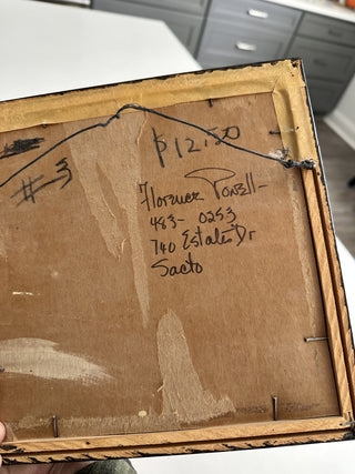 Vintage Original Barn Landscape Watercolor MTS|118341