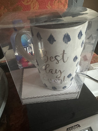 Best day ever tall big cup mug coffee tea brand new #62 VV MTS