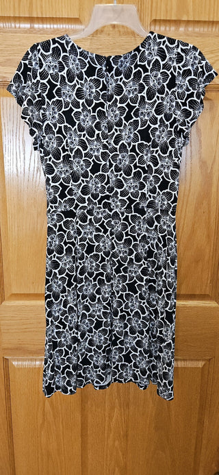 Dress, sz 4, Loft brand, black & white, RSV