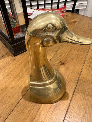 Solid Brass Duck Bookend MTS|140002