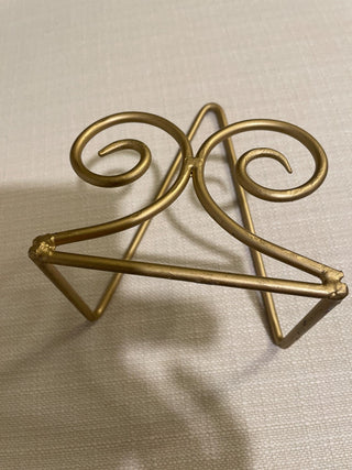 Gold swirl plate holder RSV