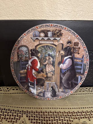 Vintage Goldielocks and 3 bears Collectors Plate -RCD|139352