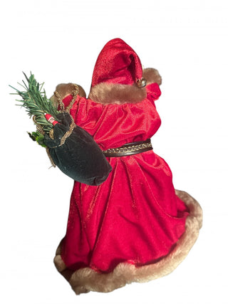 Santa Clause 13" Christmas Tree Topper Old World Santa #62 VV MTS|139095