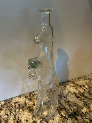 Clear Glass Horse Decanter    MTS