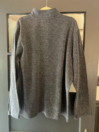 MENS GAP XXL gray quarter-zip pullover sweater