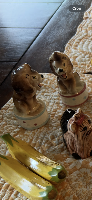 vintage Circus Lion S&P shakers RCD
