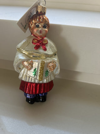 Christopher Radko Ornament Christmas Caroler-RSV|124606