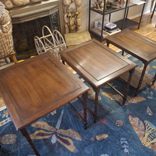 Set of 3 Mid-Century Faux Bamboo Nesting Tables MTS *|142853