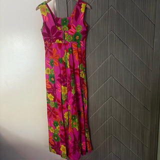 Pomare Tahiti Honololulu Vtg Floral Dress MTS