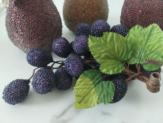 Faux beaded sugar frosted fruit|65754