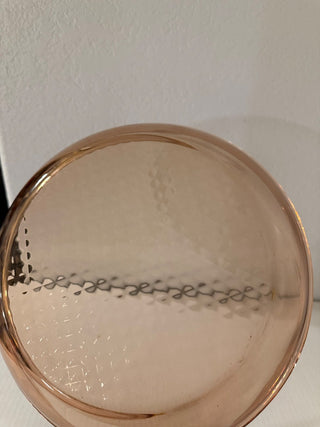 vintage Corning Ware Visions amber glass skillet with a waffle bottom RCD