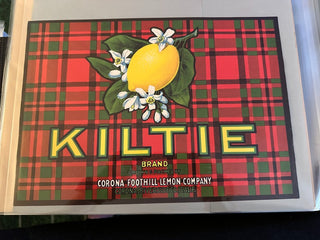 Kiltie Authentic Citrus Farm Crate Label EC046 MTS