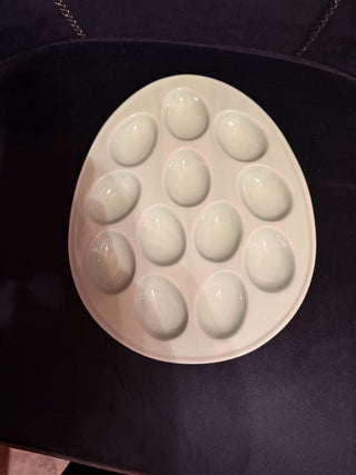 Devil Egg Tray Plate mint Green BIA 12 Spaces  approx. 11" X 9" #62 VV MTS