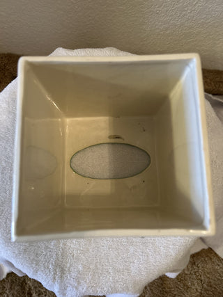 VTG Ceramic Floral Tissue Box Cover|55487
